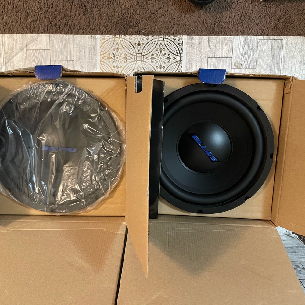 Blues 10-Inch Subwoofers BW-10 in Black and Blue pairs